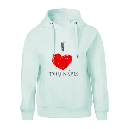 I love malované srdce - vlastní nápis