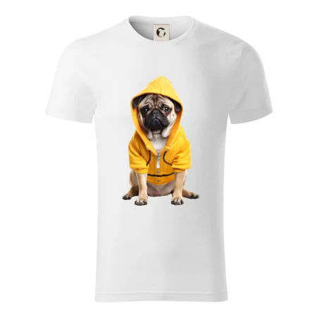 Mops v mikině