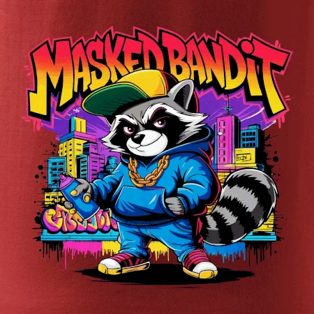 Mýval - masked bandit grafitti