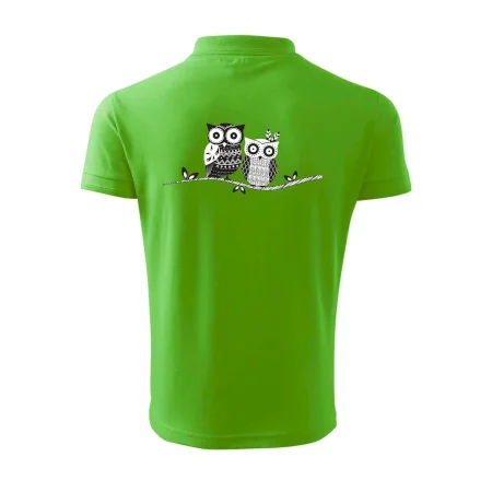 Dvě sovy abstraktní
