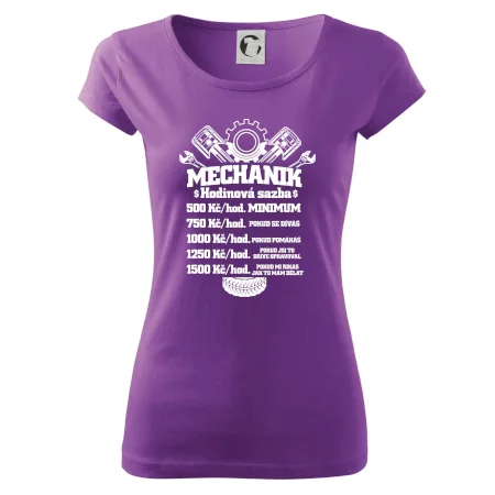Mechanik - hodinová sazba
