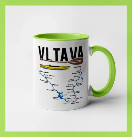 Mapa řeky Vltavy