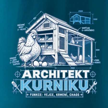 Architekt kurníku technický výkres