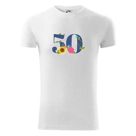 Květinové číslo kreslené - 50
