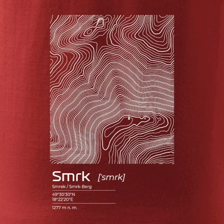 Smrk - vrstevnice v obdélníku