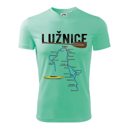 Mapa řeky Lužnice