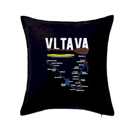 Mapa řeky Vltavy