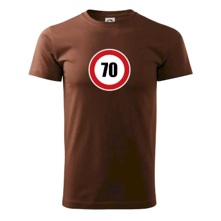 Dopravní značka - omezení rychlosti 70