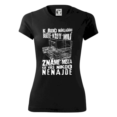K řidiči náklaďáku buďte vždy milý