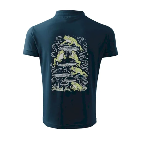 Goblincore frogs and various mushrooms