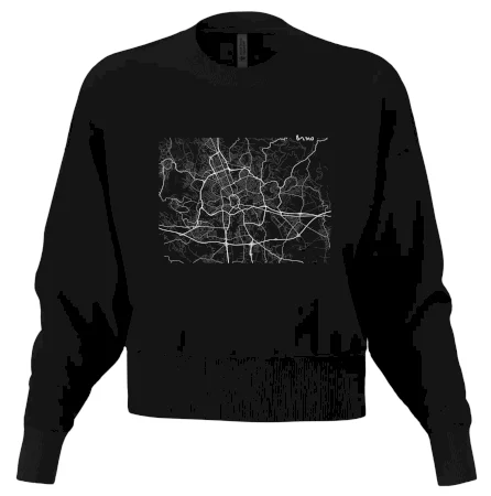 Černobílá mapa Brno