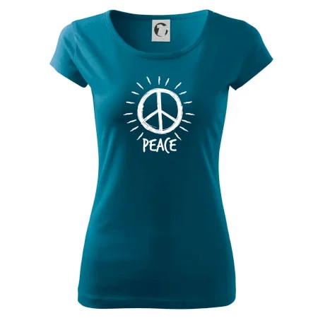 Peace symbol černobílý