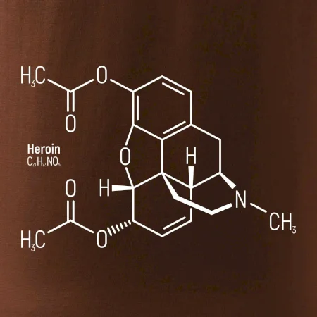 Molekulární struktura Heroin