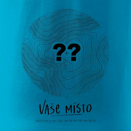 Vaše místo - vrstevnice v kruhu