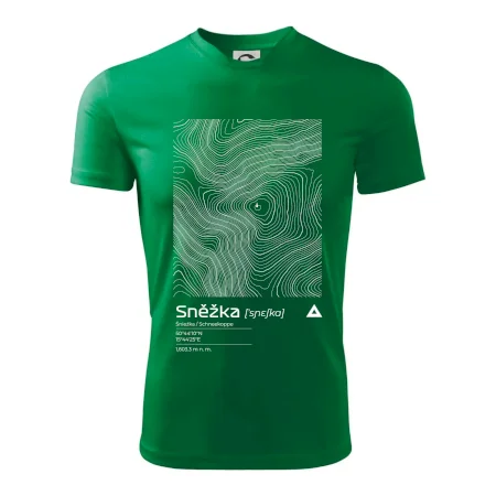 Sněžka - vrstevnice v obdélníku