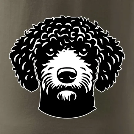 Lagotto romagnolo hlava na prsu