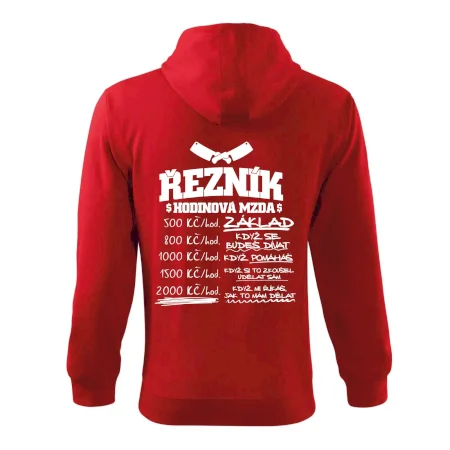 Hodinová mzda řezník