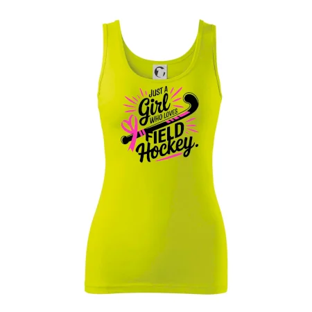 Just a girl who loves field hockey černo růžové