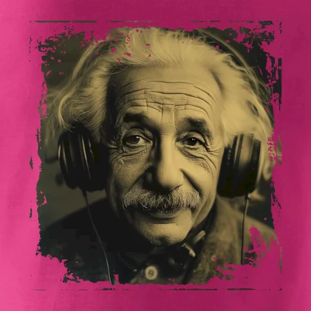 Albert se sluchátky