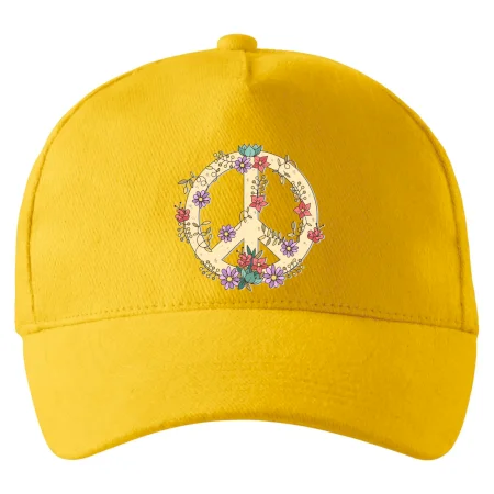 Peace symbol pískový