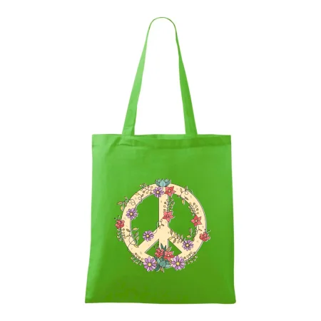 Peace symbol pískový