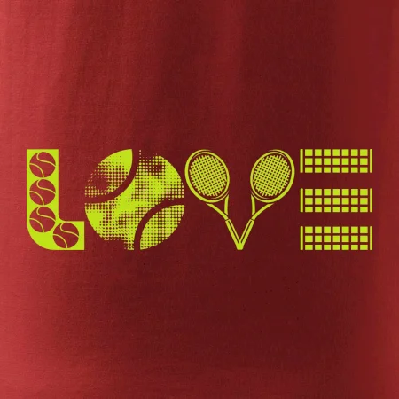 Tenis love nápis