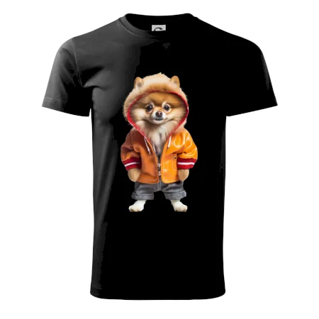 Pomeranian v bundě