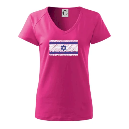 Vlajka Izrael kreslená