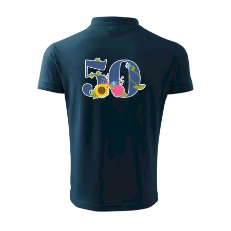 Květinové číslo kreslené - 50