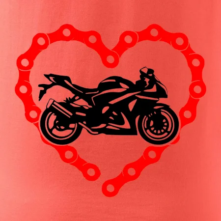 Moto srdce řetěz - silniční