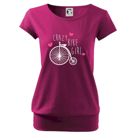 Crazy bike girl