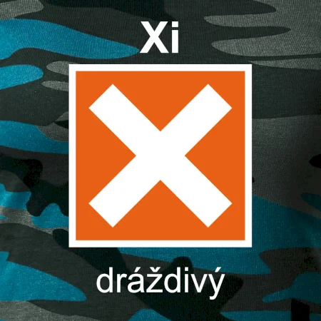 Xi Dráždivý - Výstražná tabulka na tričku