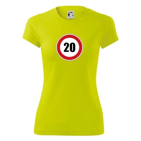 Dopravní značka - omezení rychlosti 20