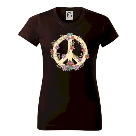 Peace symbol pískový