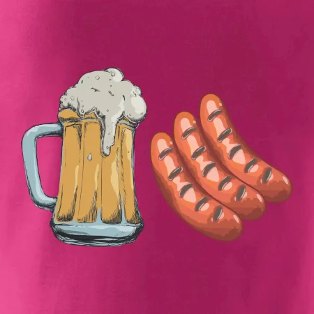 Pivo a klobása