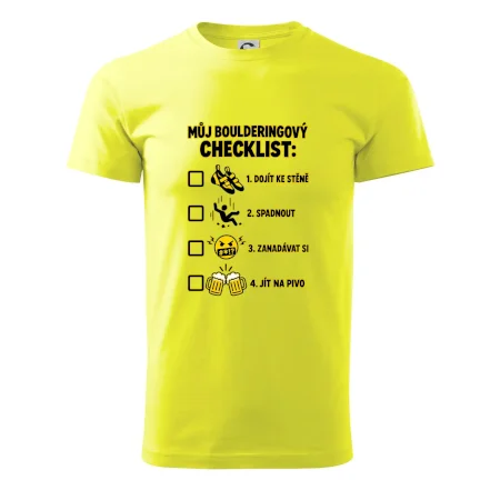 Můj boulderingový checklist