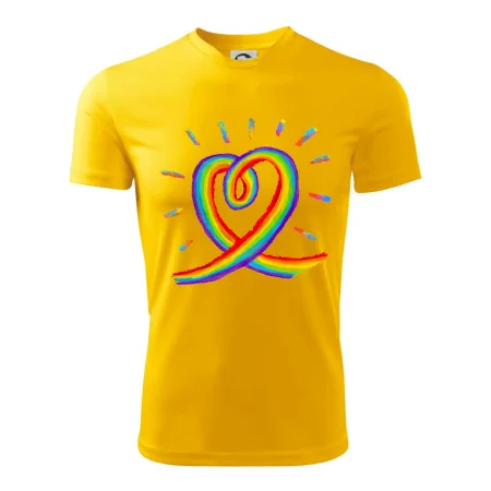 Srdce pride duha kreslená