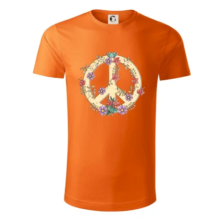 Peace symbol pískový