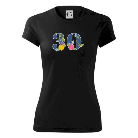 Květinové číslo kreslené - 30
