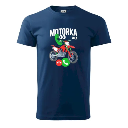 Karikatura motorka cross volá