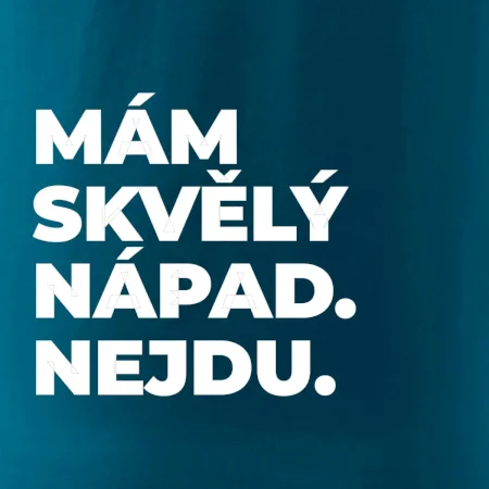 MÁM SKVĚLÝ NÁPAD. NEJDU.