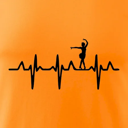 EKG tanečnice salsy