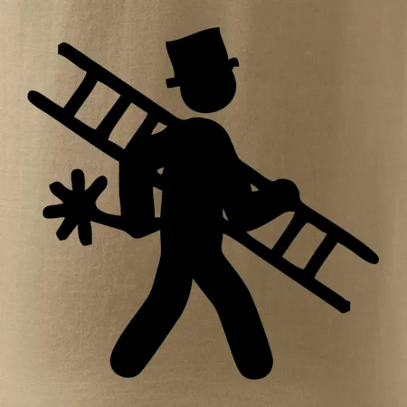 Kominík logo + nápis na zádech