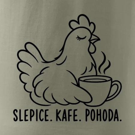 Slepice s kávou a pohodou