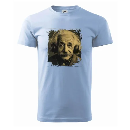 Albert se sluchátky