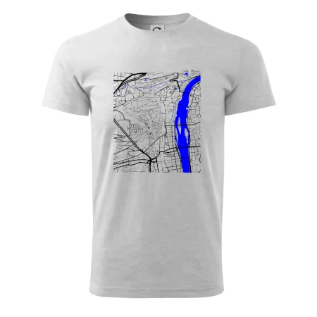 Praha Malá Strana - Mapa s vodními toky
