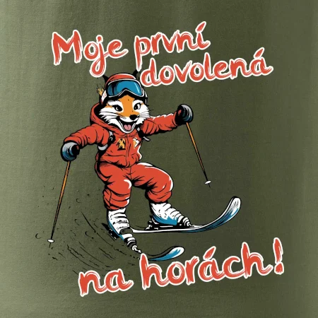 Moje první dovolená na horách hnědá  liška