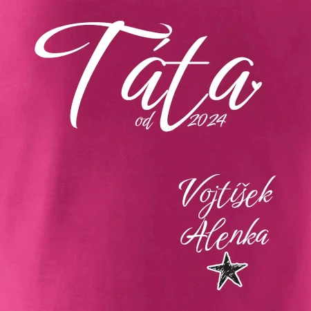 Táta od roku + jména dětí dole vlevo
