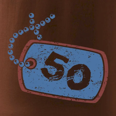 50 na krku štítek