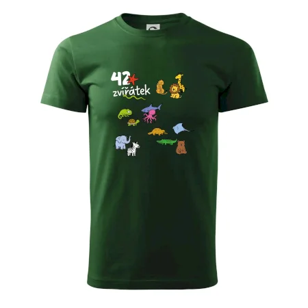 Tričko + 42 nažehlovacích zvířátek